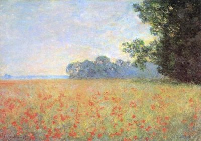 Claude Monet - Field Of Oats With Poppies 1890