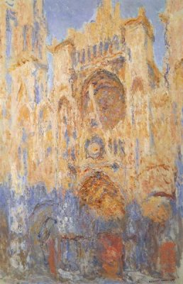 Claude Monet - Rouen Cathedral Sun Effect End Of The Day