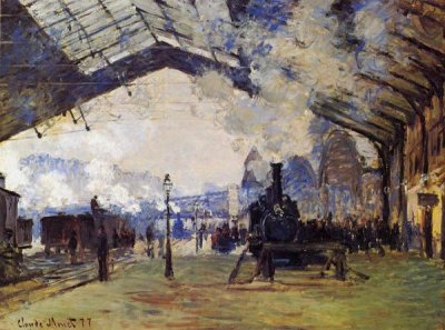 Claude Monet - St Lazare Station The Arrival Of The Train From Normandy