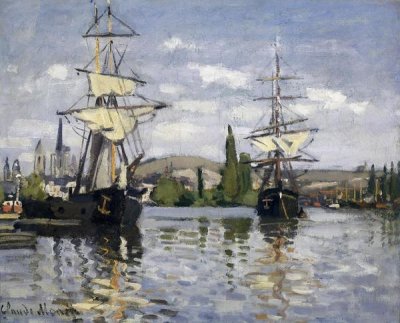 Claude Monet - The Seine At Rouen 1872