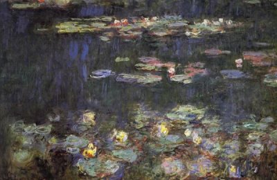 Claude Monet - Water Lilies Green Reflections