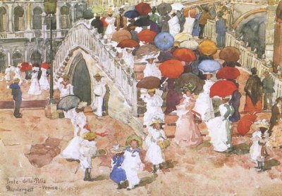 Maurice Brazil Prendergast - Ponte Della Paglia