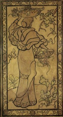 Paul Ranson - Femme A La Corbeille De Fleurs