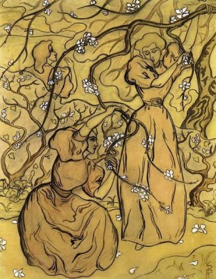 Paul Ranson - Femmes Sous Les Arbres En Fleurs