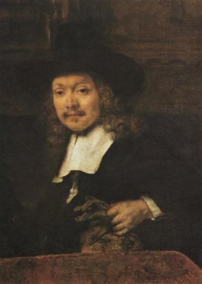 Rembrandt Van Rijn - The Sampling Officials Of The Drapers Guild Detail
