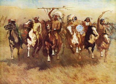 Frederic Remington - Return Of A Blackfoot War Party