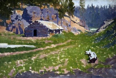 Frederic Remington - Squatters Cabin