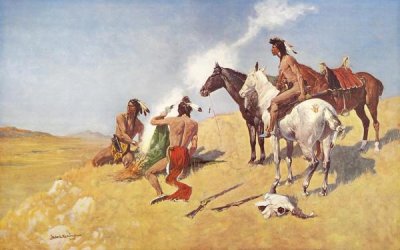 Frederic Remington - The Smoke Signal