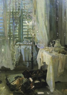 John Singer Sargent - A Hotel Room, after 1900