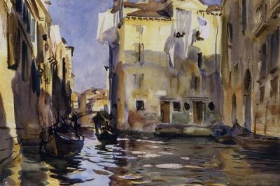John Singer Sargent - A Side Canal, Venice, 1902-04