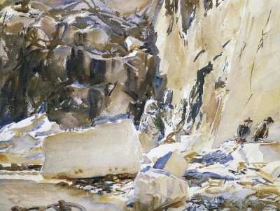 John Singer Sargent - Carrara, in a Quarry, 1911