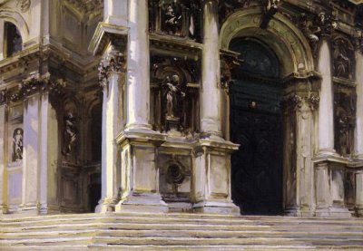 John Singer Sargent - Entrance to Santa Maria della Salute, Venice, 1909