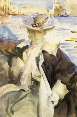 John Singer Sargent - Jane De Glehn in a Gondola, 1904