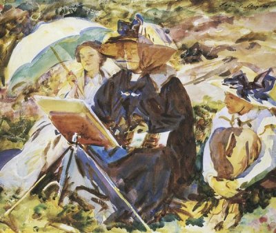 John Singer Sargent - Simplon Pass, the Lesson