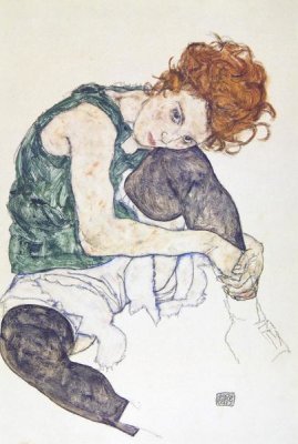 Egon Schiele - Seated Woman With Bent Knee