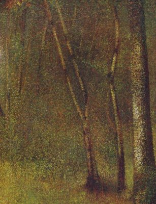 Georges Seurat - In The Woods At Pontaubert