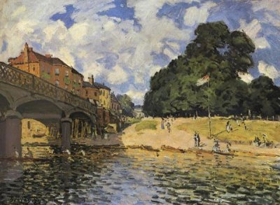 Alfred Sisley - Bridge At Hampton Court