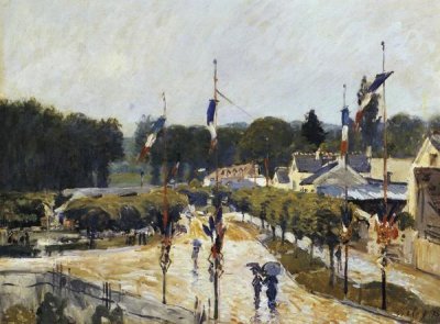 Alfred Sisley - Fete Day At Marly Le Roi