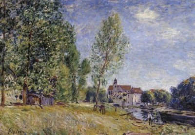 Alfred Sisley - Matrats Boatyard Moret Sur Loing