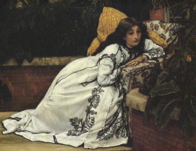 James Tissot - Girl In Armchair The Convalescent