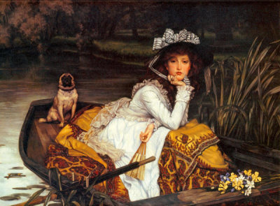 James Tissot - Young Lady In Boat