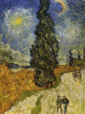 Vincent Van Gogh - Road Cypress And Star