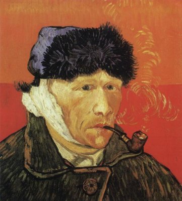 Vincent Van Gogh - Self Portrait Ear And Pipe