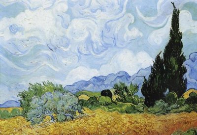 Vincent Van Gogh - Wheat Field with Cypresses