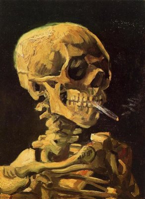 Vincent Van Gogh - Skull With Burning Cigarette