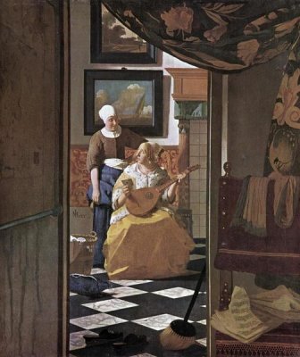 Johannes Vermeer - The Love Letter