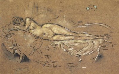 James McNeill Whistler - Reclining Nude 1900