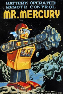 Retrobot - Battery Operated Remote Control Mr. Mercury