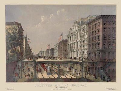 Unknown - Elevated Railway Near Wall Street