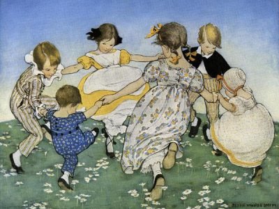 Jesse Willcox Smith - Girls in Circle - Ring Around the Rosie