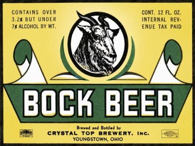 Vintage Booze Labels - Bock Beer