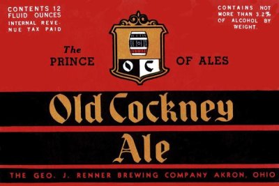 Vintage Booze Labels - Old Cockney Ale