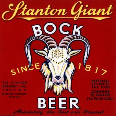 Vintage Booze Labels - Stanton Giant Bock Beer