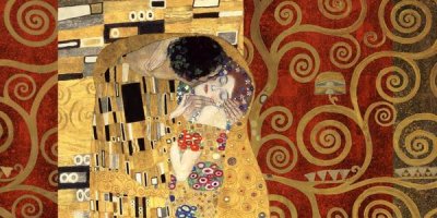 Klimt Patterns - The Kiss Gold