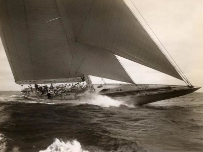 Edwin Levick - J Class Sailboat, 1934