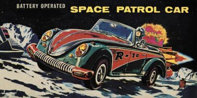 Retrotrans - Battery Operated Space Patrol Car