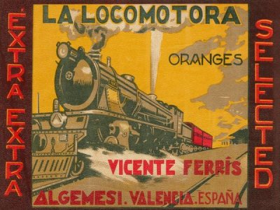 Retrolabel - La Locomotora Oranges