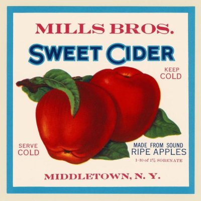 Retrolabel - Mills Bros. Sweet Cider