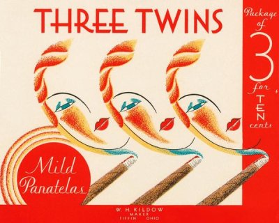 Retrolabel - Three Twins Mild Panatelas