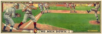 Vintage Sports - Two men down