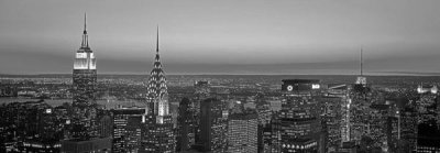 Richard Berenholtz - Midtown Manhattan at Sunset, Black and White
