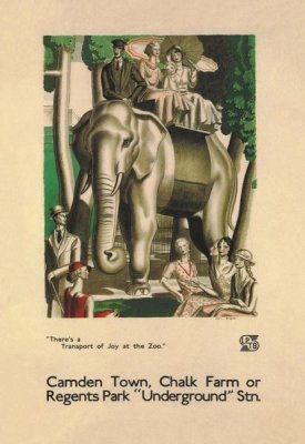 Vintage Elephant - There's a Transport of Joy at the Zoo