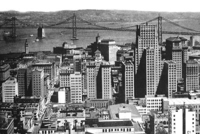 Vintage San Francisco - Oakland Bay Bridge, San Francisco, CA #1