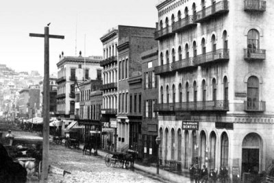 Vintage San Francisco - East Side of Montgomery St, San Francisco, CA