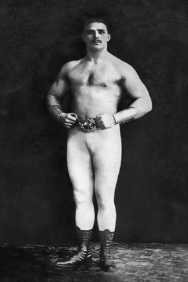 Vintage Muscle Men - Bodybuilder in Leotard and Boots