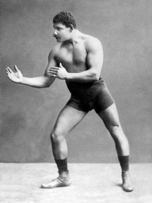 Vintage Wrestler - Wrestling Ready Stance